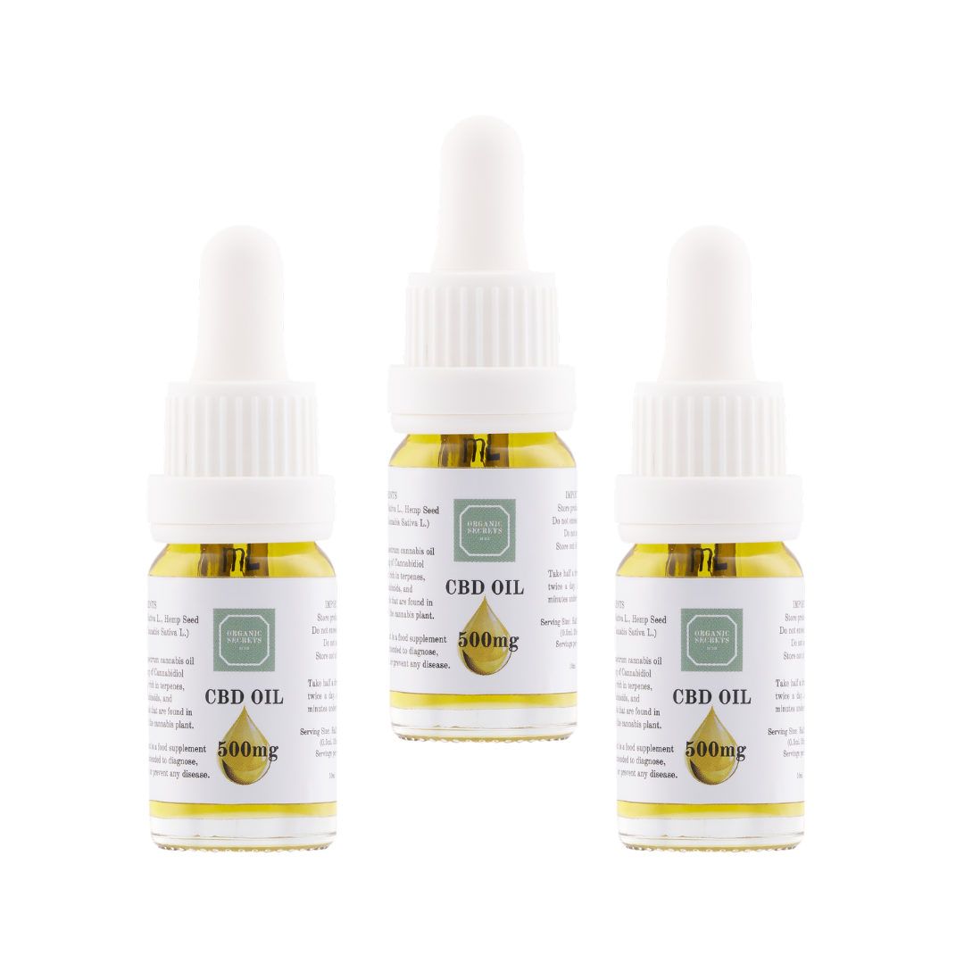 value bundle of 3 x 500mg refined CBD Oil