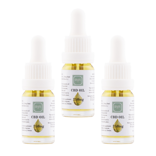 value bundle of 3 x 250mg  refined CBD oils