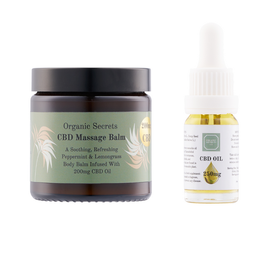 200mg CBD Massage Balm and 250mg CBD Oil |Perfect Partners | Value Bundle