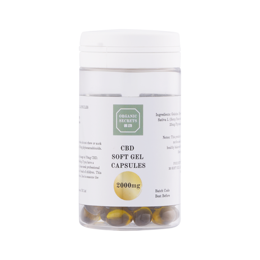 2000mg CBD Soft gel capsules from Organic Secrets UK Ltd