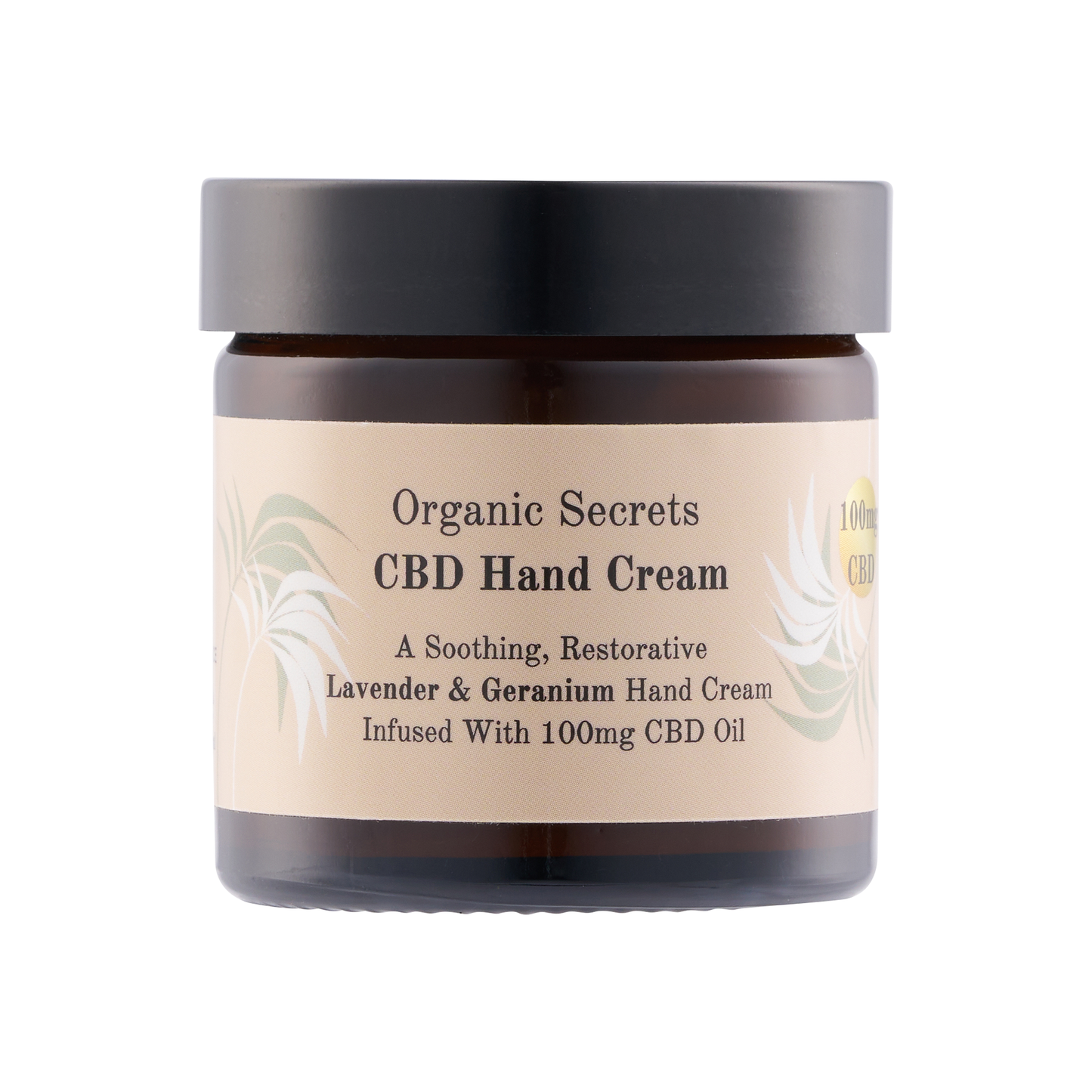 Lavender & Geranium 100mg CBD hand and body cream from Organic Secrets UK Ltd