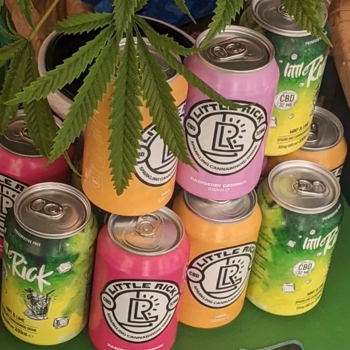Little Rick 32mg CBD Drinks. 5 flavours available from Organic Secrets UK Ltd