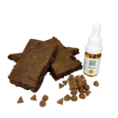 WINNER CBD Brownie. Voted Best CBD Edible Cannavist Awards 2021. choc chip flavour