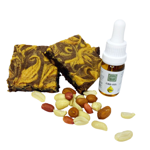 CBD Brownie. Voted Best CBD Edible Cannavist Awards 2021. Peanut Butter flavour