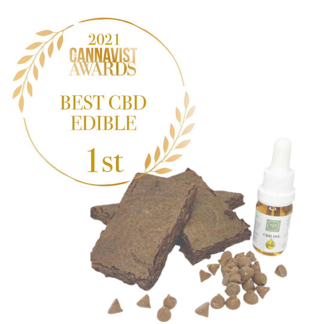 Voted Best CBD Edible in the Cannavist Magazine Awards Organic Secrets CBD Brownie